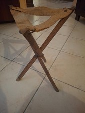 Antico Seggiolino Pieghevole/Portatile - Militare 1 Guerra Mondiale