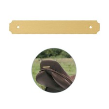 Piastra di Cavallo con Incisione - Piccolo (All'Interno Arrotondato) - per Sella