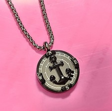 Collana uomo acciaio ancora