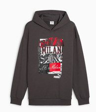 AC Milan PUMA Felpa con cappuccio ftblNRGY - Hoodie - Taglia M - Nuovo