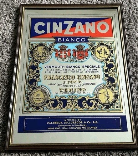 Lotto quadro specchio cinzano - lotto,