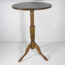 TAVOLINO SERVITORE SERVOMUTO DA SALOTTO ROTONDO TONDO IN LEGNO VINTAGE V997