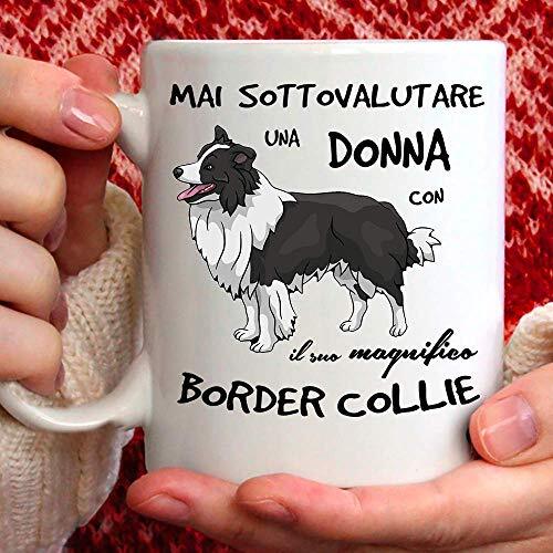 Tazza cane border collie - tazza, in