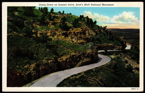Cartolina going down summit - down,