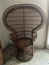 Sedia in vimini “pavone”