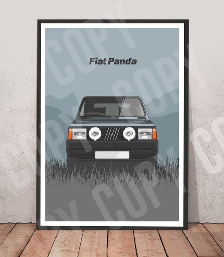 Stampa opera arte fiat panda - d'arte,
