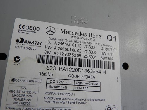 Autoradio originale mercedes - autoradio,