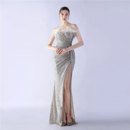 Vestito abito elegante lungo - abito,