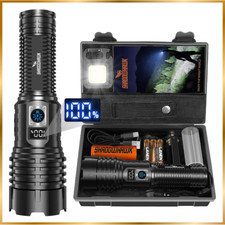 Torcia LED Ricaricabile Lanterna LED Tattica Militare 500000Lumens Torcia Potene