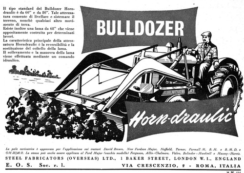 Pubblicita 1956 bulldozer - pubblicita',