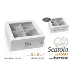 COFANETTO SCATOLA PORTA THE' 4