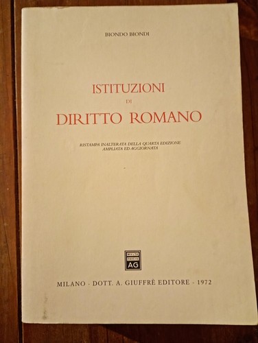 Biondo biondi istituzioni di - biondo,