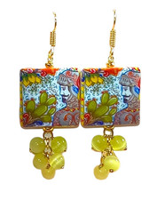 Orecchini Mattonella Maiolica