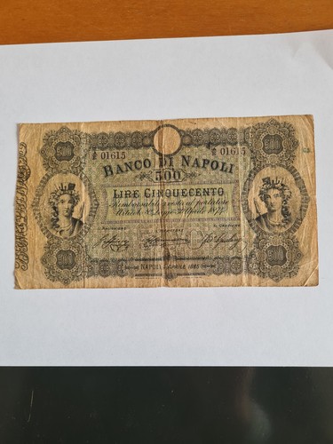 Banco napoli 500 - napoli,