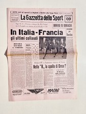 GAZZETTA DELLO SPORT 5 MAGGIO 1962 RIVERA SIVORI - ITALIA-FRANCIA ALTAFINI LOSI