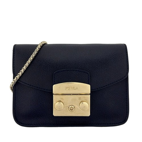 Furla metropolis navy leather - navy,