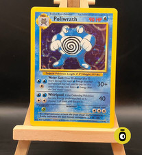 POKEMON - POLIWRATH HOLO RARE 13/102 - Base Set - ENG - COND EXCELLENT - Vintage