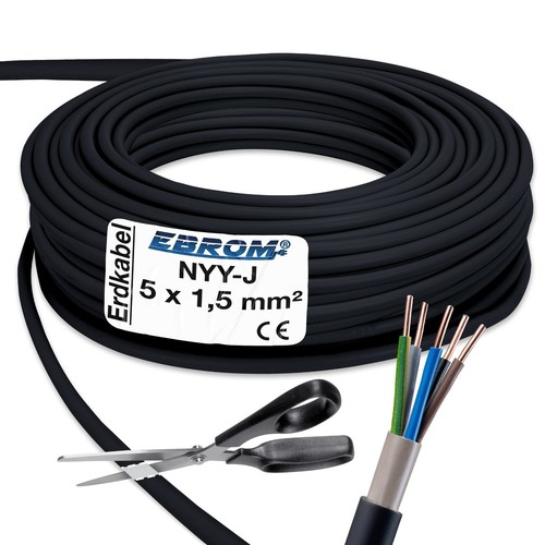 Nyy 5x1 mm - 5x1,5, mm²