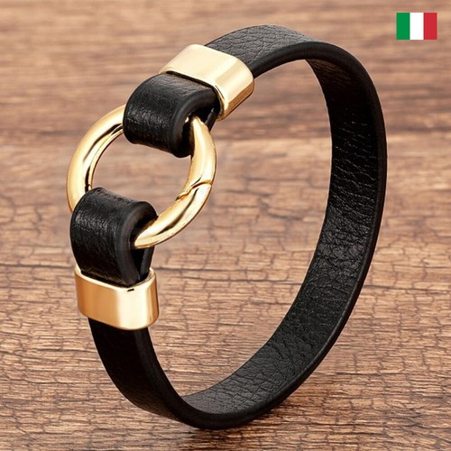 Bracciale corda cuoio - in,