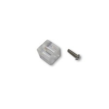 Reggipiano Plexiglass A Cubo  Cubetto Trasparente C/Vite Mm 20 Reggimensola