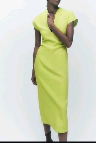 Abito bodycon zara verde - zara,