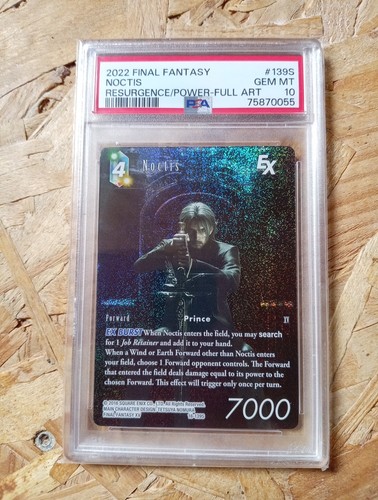 Carte final fantasy tcg - psa, 10
