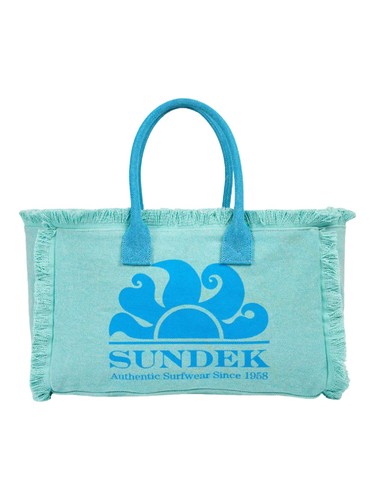 Sundek borsa tessuto donna blu - tessuto,