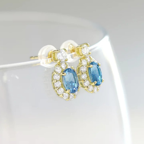 Orecchini file aquamarine - orecchini, a