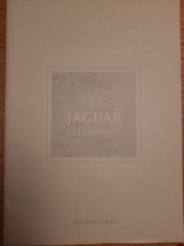 Brochure jaguar daimler xjs - brochure,