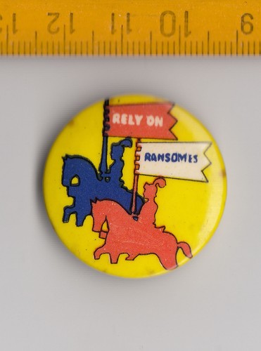 Vintage ransomes tractor badge - vintage,