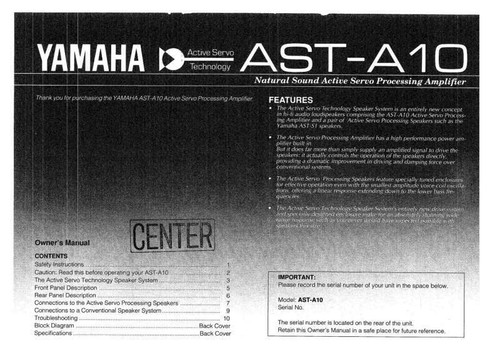 Yamaha ta10 amplificatore - yamaha,