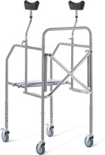 Deambulatore Sottoascellare Pieghevole Girello per Anziani Antibrachiale Con App