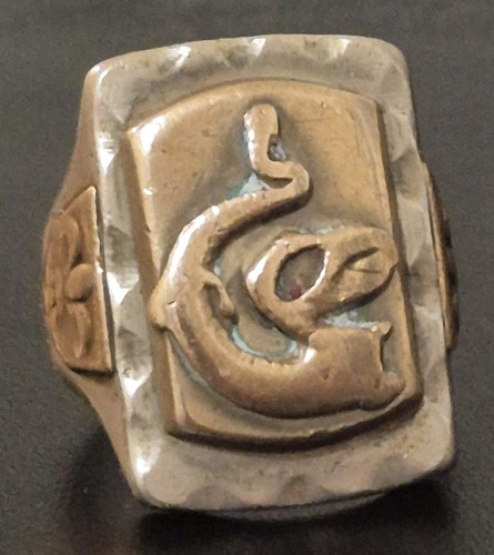 Anello uomo pesante vintage