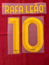 KIT MILAN RAFA LEAO 10 GIALLO DIAVOLI OFF WHITE X MAGLIA CALCIO MILAN NUOVO