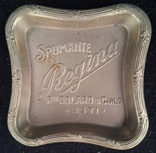 Asti Posacenere Portacenere Cinzano Spumante Pubblicita Latta Regina Solaro 