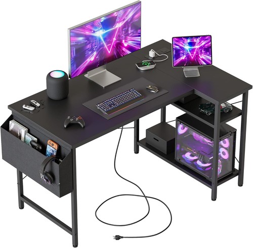Mericonia small shaped desk - small, l
