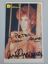 MILLY D'ABBRACCIO AUTOGRAFO ORIGINALE CARTOLINA PROMO 11 x 17 cm SIGNED ATTRICE
