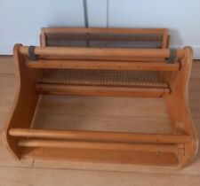 Vintage Telaio gioco tessitura legno da tavolo (Vedere foto + descrizione)