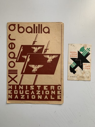 Fascismo grafica collezionismo - fascismo,