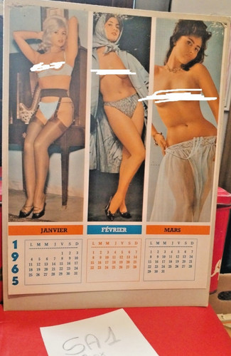Calendario 1965 francia nudo - francia,