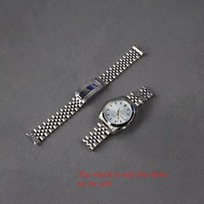 Cinturino orologio acciaio giubileo argento estremità curva cavo 18 mm per Seiko 5 SNK355 SNK357