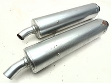COPPIA TERMINALI SCARICO ORIGINALI EXHAUST MUFFLERS SUZUKI GAMMA 250 89-97