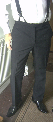 Pantaloni tuta smoking nero