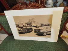 Quadro serigrafia 44/100 auto fiat anno 1986 di Gian Marco Montesano .