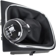 POMELLO LEVA CAMBIO NERO CROMO 6+R PER VW GOLF V MK5 VI MK6 JETTA TOURAN CADDY