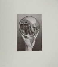 M.C. ESCHER: Il Globo Riflettente, Facsimile Firmato, 2008, 450ex
