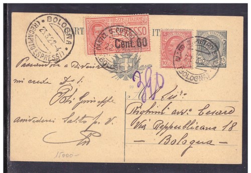 Cartolina postale 1919 c - 1919, 15