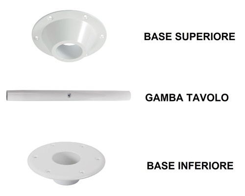 Gamba tavolo alluminio - tavolo,
