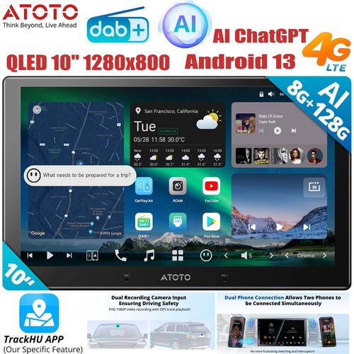 Atoto x10 pollici android - x10, 10.1