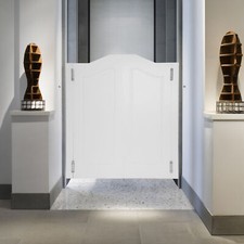 Porta a battente in legno bianco da parete doppia mezza porta caffè salone bar con cerniera